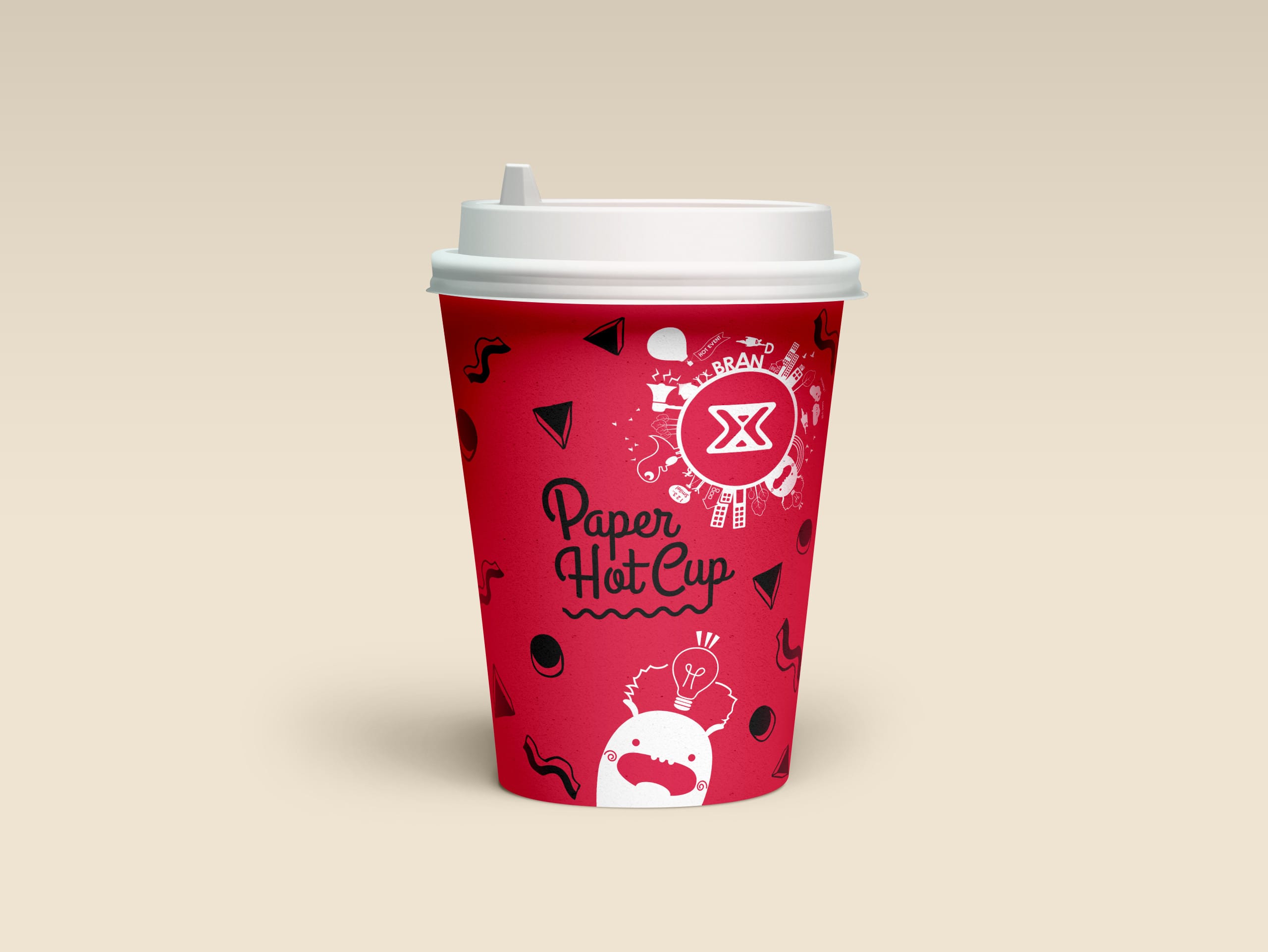 hills paper cup design