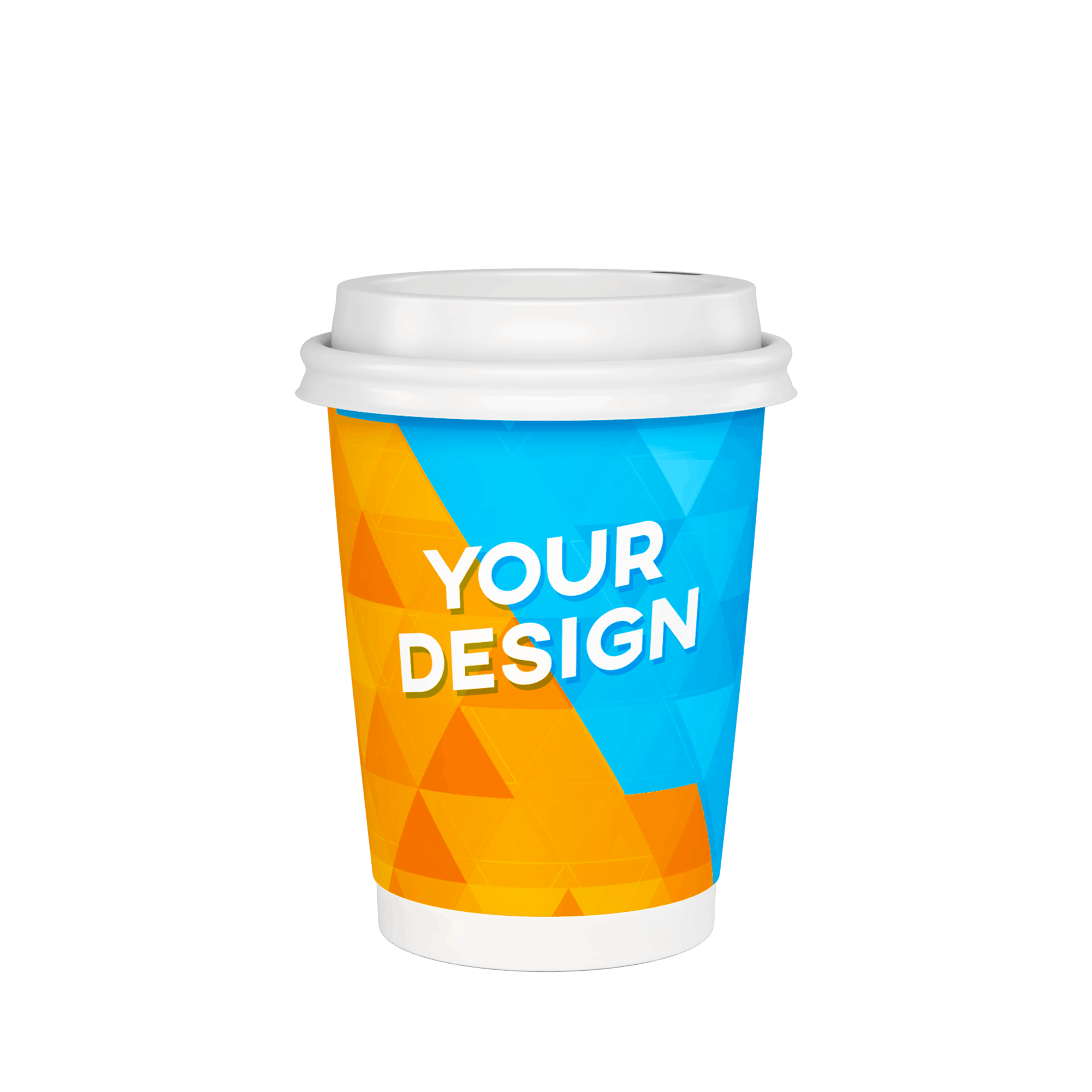 Customized double wall paper cups. Size - 8oz (240ml) and 12oz
